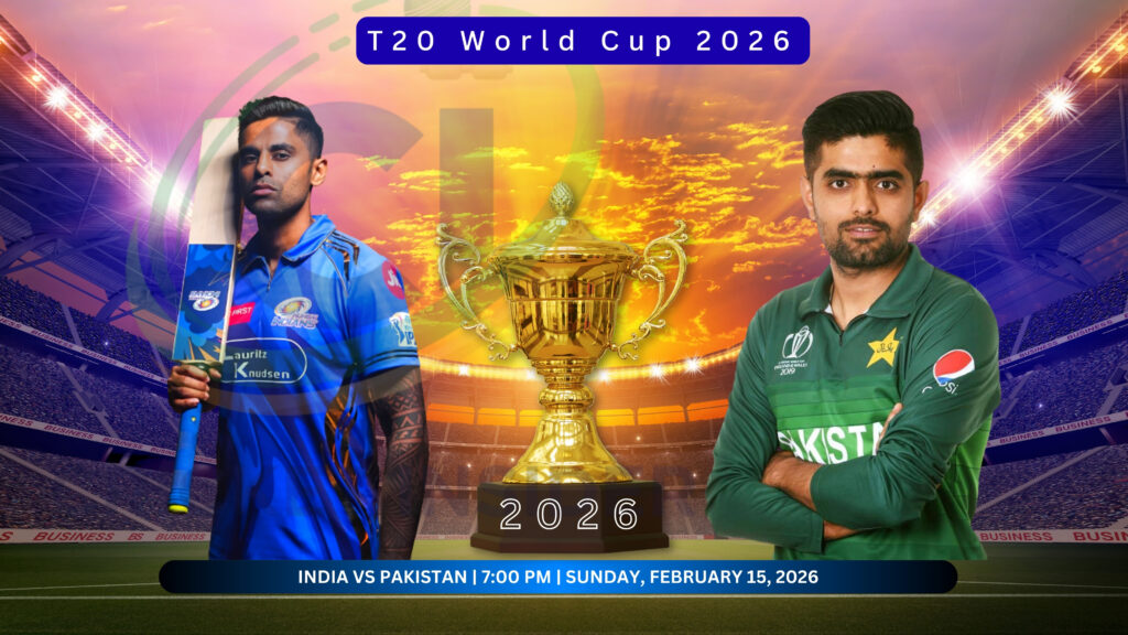 Suryakumar Yadav and Babar Azam at the T20 World Cup 2026.